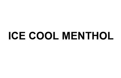 Trademark ICE COOL MENTHOL