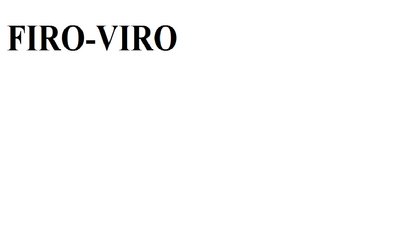 Trademark FIRO-VIRO