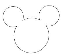 Trademark Lukisan Mickey Mouse (3 Circle Mouse Ears Outline)