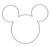 Trademark Lukisan Mickey Mouse (3 Circle Mouse Ears Outline)