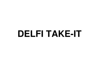 Trademark DELFI TAKE-IT