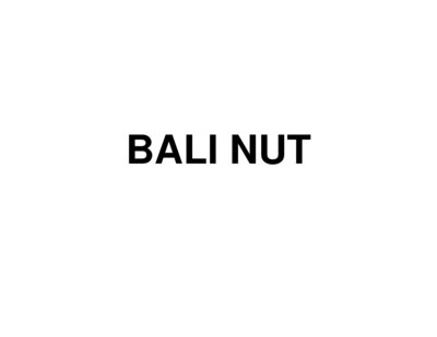 Trademark BALI NUT