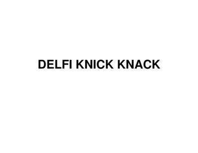 Trademark DELFI KNICK KNACK