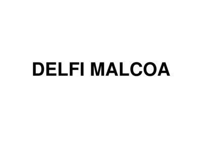 Trademark DELFI MALCOA