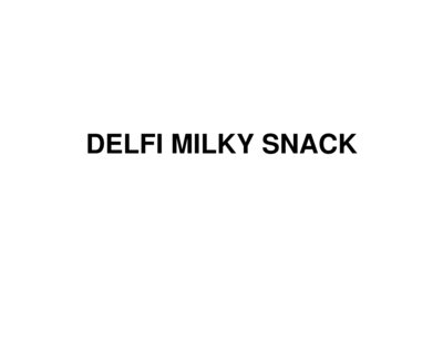 Trademark DELFI MILKY SNACK