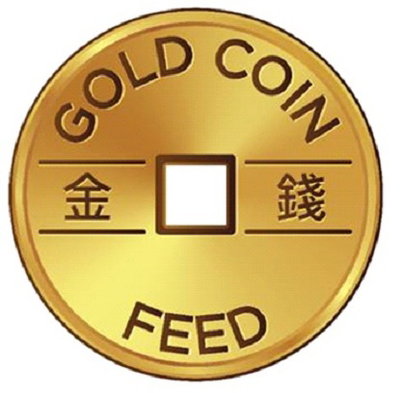 Trademark GOLD COIN FEED & HURUF KANJI