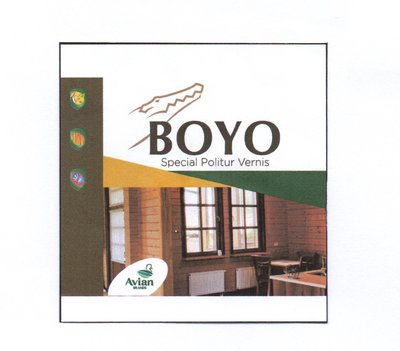 Trademark BOYO special Politur Vernis Avian Brand dan Lukisan