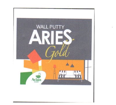 Trademark WALL PUTTY ARIES GOLD AVIAN BRAND dan Lukisan