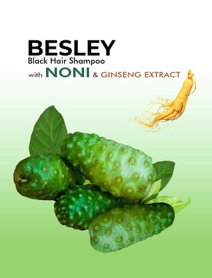 Trademark BESLEY Black Hair Shampoo with NONI & GINSENG EXTRACT + LUKISAN