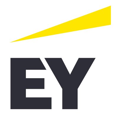 Trademark EY in Stylised Form with Yellow Beam Device (Black)