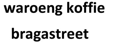 Trademark WAROENG KOFFIE BRAGASTREET