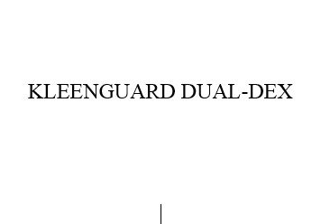 Trademark KLEENGUARD DUAL-DEX