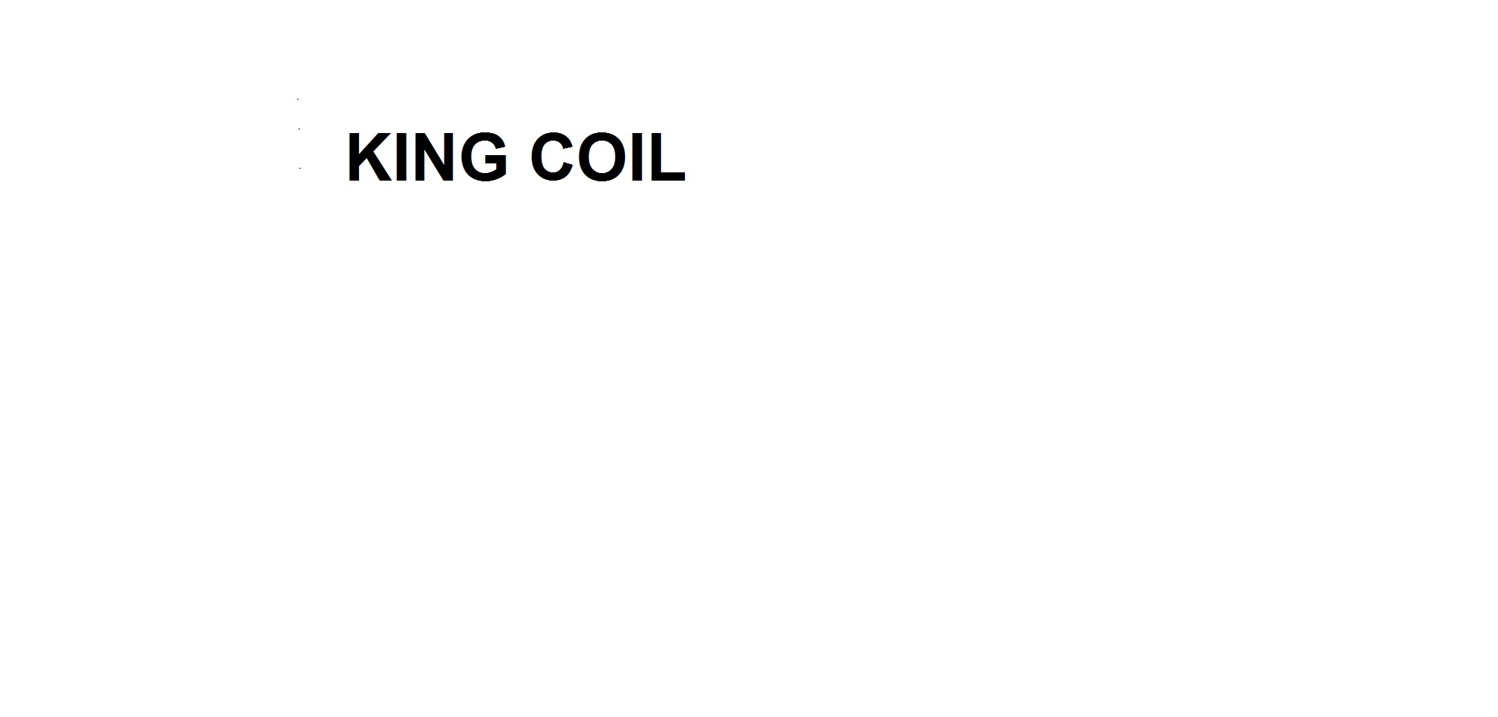 Trademark KING COIL