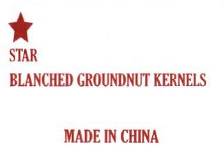 Trademark STAR BLANCHED GROUNDNUT KERNELS + LUKISAN