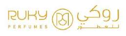 Trademark RUKY PERFUMES dan huruf Arabic dibaca RUKY PERFUMES + LOGO