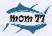 Trademark MOM 77 + Lukisan/ Logo