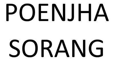 Trademark POENJHA SORANG