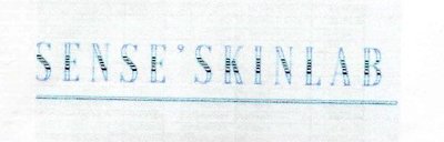 Trademark SENSE'SKINLAB