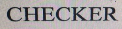 Trademark CHECKER