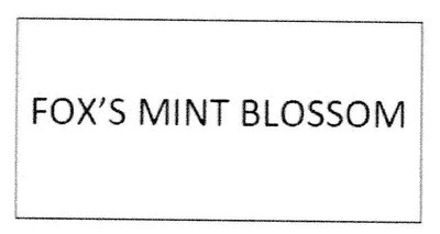 Trademark FOX'S MINT BLOSSOM