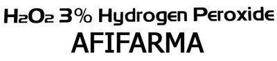 Trademark H2O2 3% HYDROGEN PEROXIDE AFIFARMA