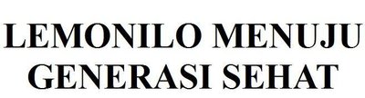 Trademark LEMONILO MENUJU GENERASI SEHAT
