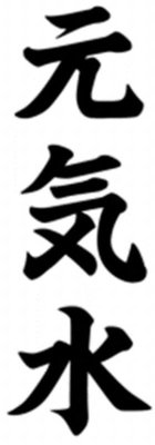 Trademark YUAN QI SHUI HURUF KANJI