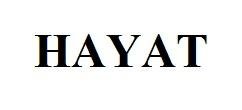 Trademark HAYAT