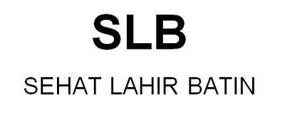 Trademark SLB SEHAT LAHIR BATIN