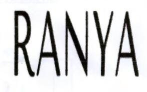 Trademark RANYA