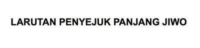 Trademark LARUTAN PENYEJUK PANJANG JIWO