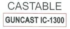 Trademark CASTABLE GUNCAST IC-1300