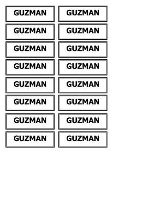 Trademark GUZMAN