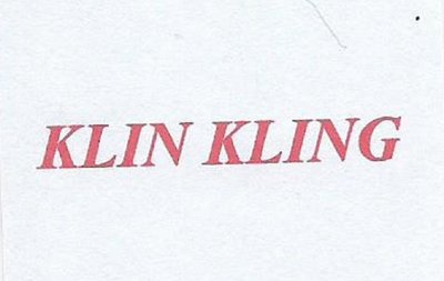 Trademark KLIN KLING