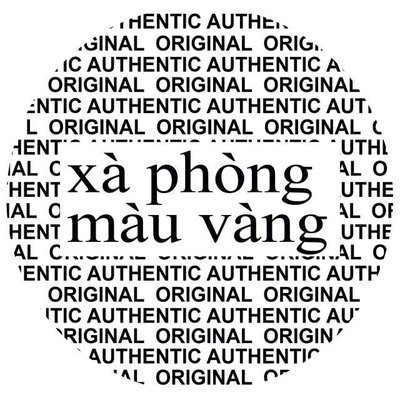 Trademark xa phong mau vang authentic original