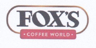 Trademark FOX'S COFFEE WORLD & Logo