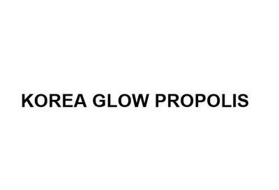 Trademark KOREA GLOW PROPOLIS