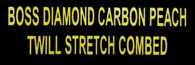 Trademark BOSS DIAMOND CARBON PEACH TWILL STRETCH COMBED