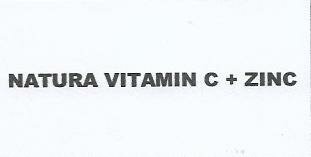 Trademark NATURA VITAMIN C + ZINC