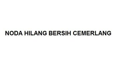 Trademark NODA HILANG BERSIH CEMERLANG