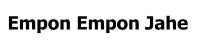 Trademark Empon Empon Jahe