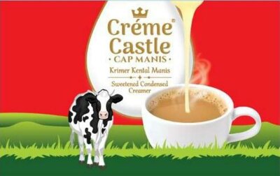 Trademark CREME CASTLE - CAP MANIS (KRIMER KENTAL MANIS) (SWEETENED CONDENSED CREAMER)