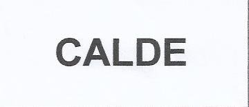 Trademark CALDE