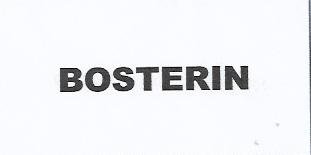 Trademark BOSTERIN