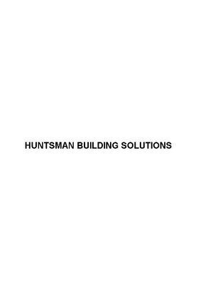 Trademark HUNTSMAN BUILDING SOLUTIONS