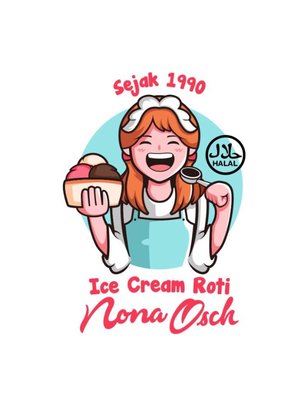 Trademark Ice Cream Roti Nona Osch dan Lukisan