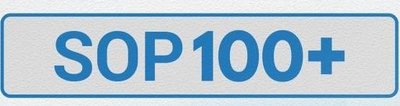 Trademark "SOP 100+" + LOGO