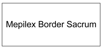 Trademark Mepilex Border Sacrum