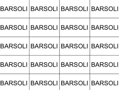 Trademark BARSOLI