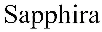 Trademark Sapphira